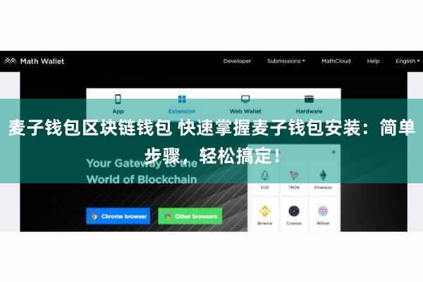 麦子钱包区块链钱包 快速掌握麦子钱包安装：简单步骤，轻松搞定！