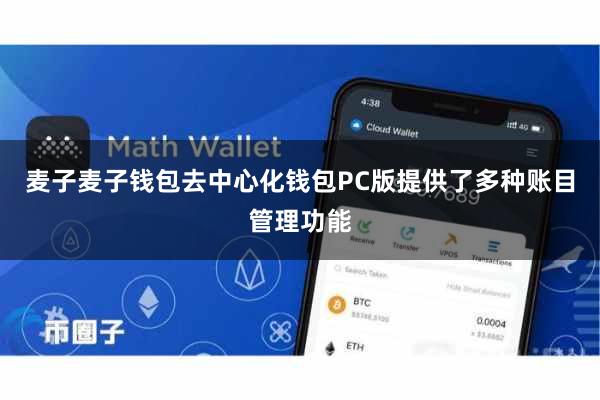 麦子麦子钱包去中心化钱包PC版提供了多种账目管理功能