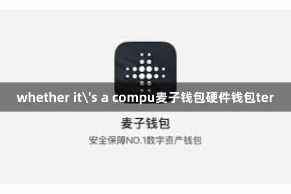 whether it's a compu麦子钱包硬件钱包ter